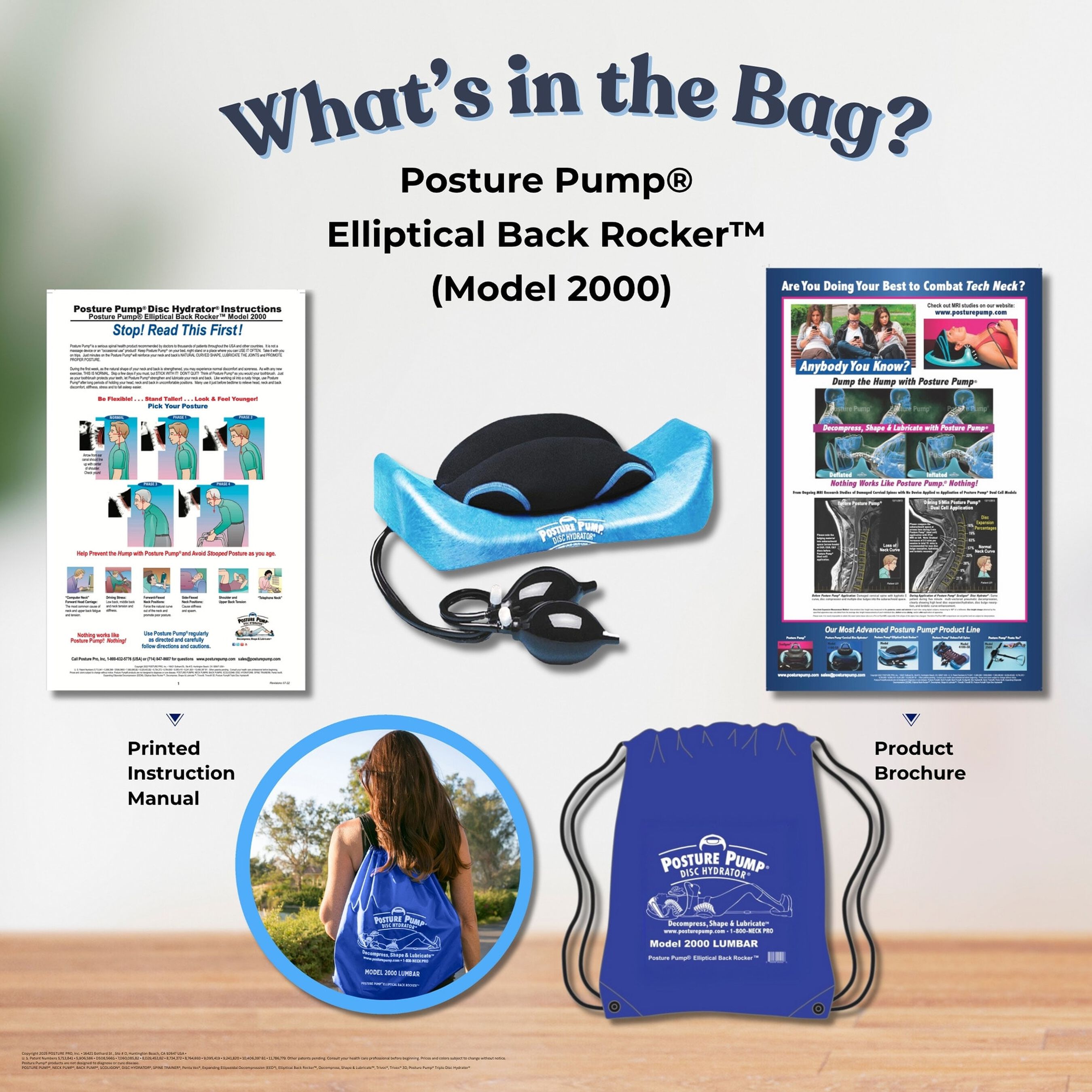 Posture Pump® Back Pump® Elliptical Back Rocker™, Model 2000