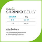 Shrinkx Belly Postpartum Belly Wrap with Bamboo Charcoal Fiber, Black, L/XL