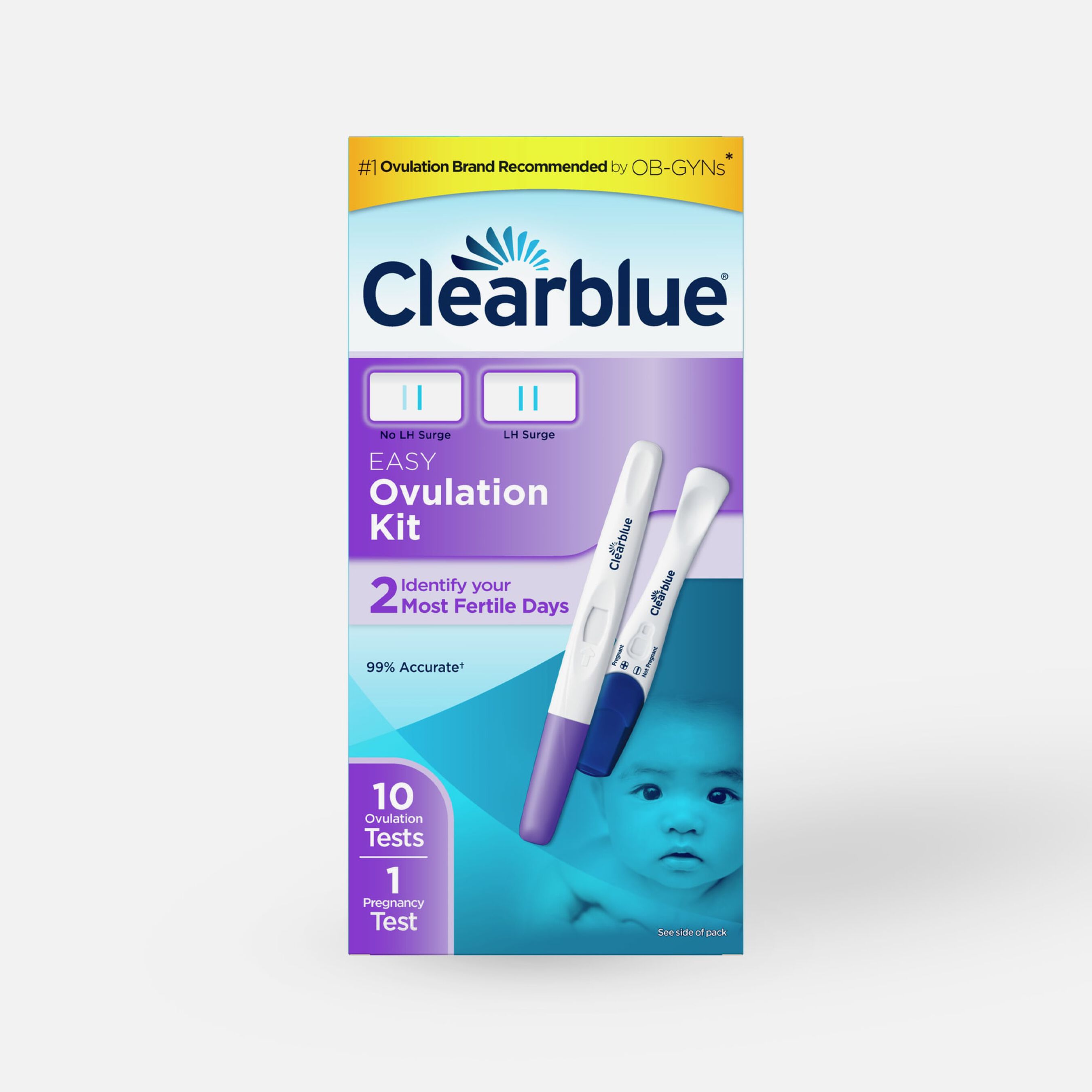 Clearblue Ovulation Complete Starter Kit, 10 Ovulation Tests and 1 Pregnancy Test