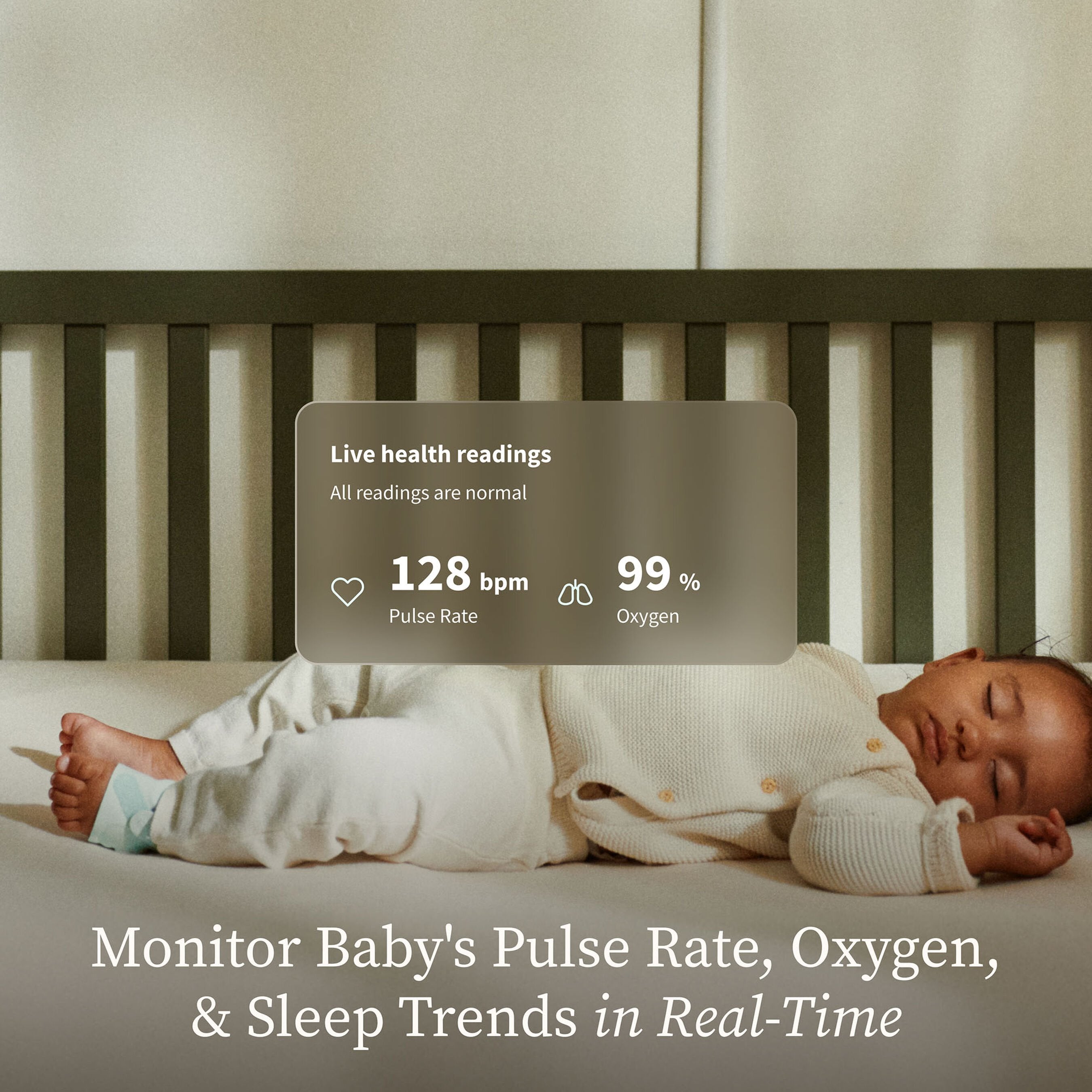 Owlet Dream Sock Baby Monitor, Mint
