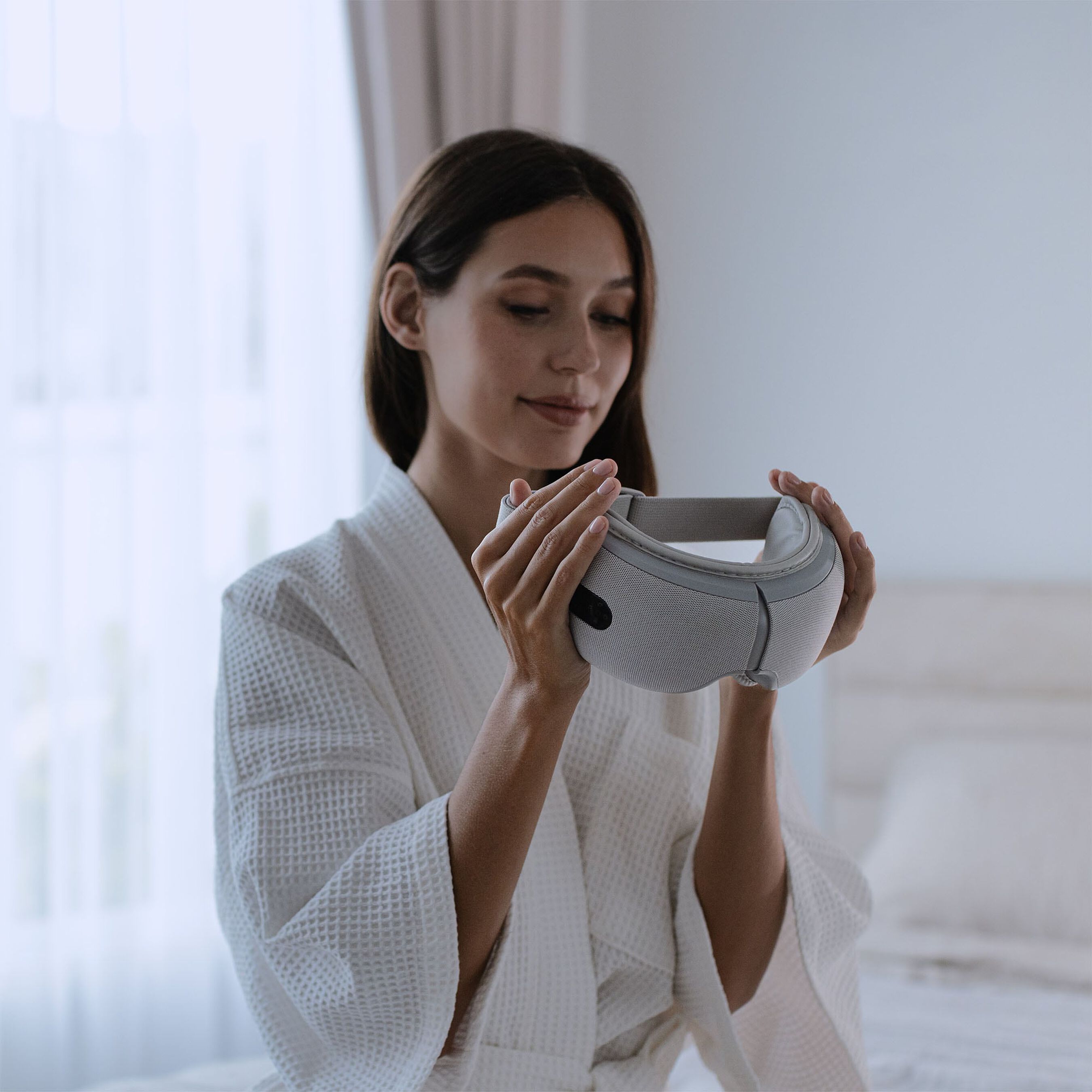 Ease Migraine & Eye Reliever with Compression & Heat — Caring Mill™ by Aura