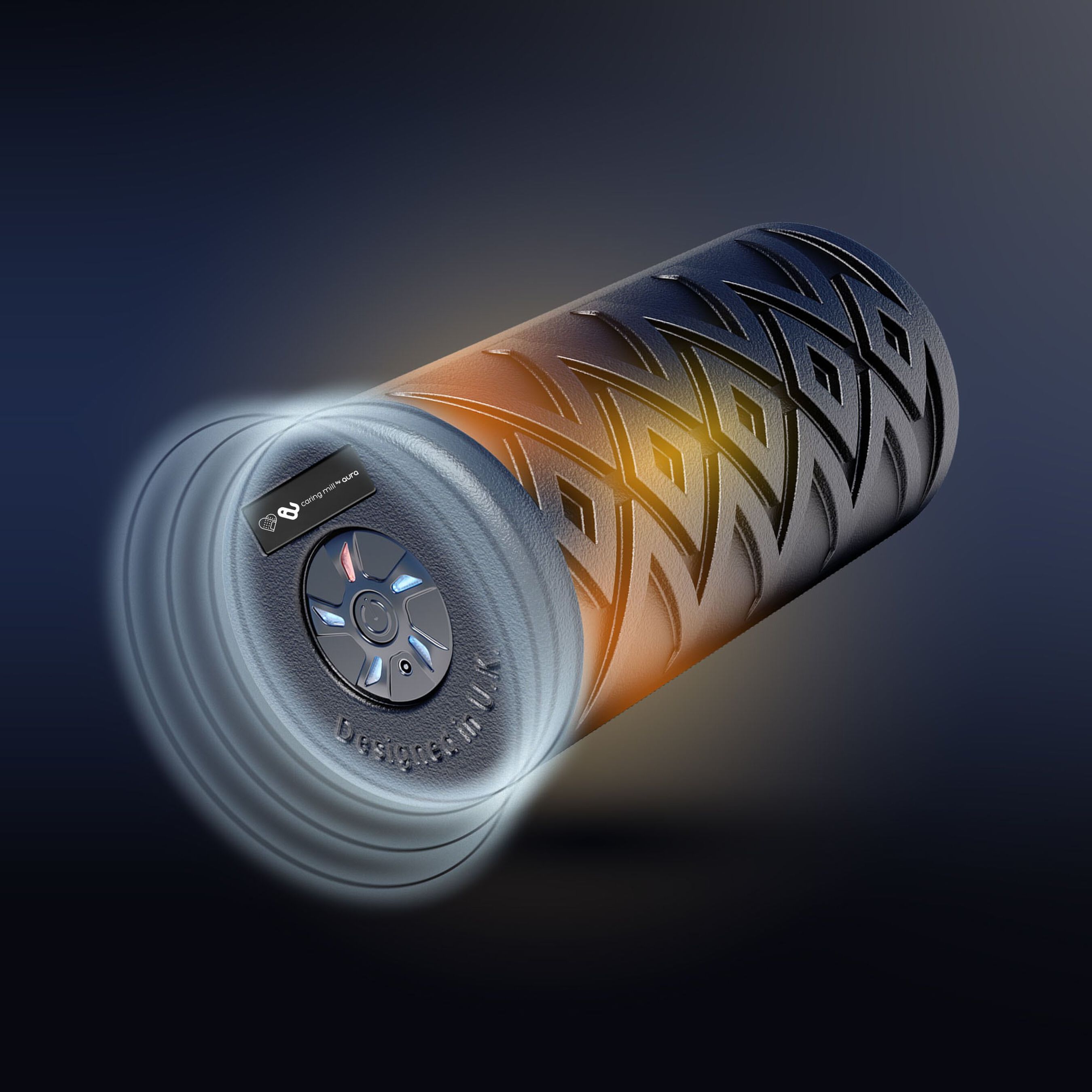 Revroll Vibrating + Heat Foam Roller — Caring Mill™ by Aura