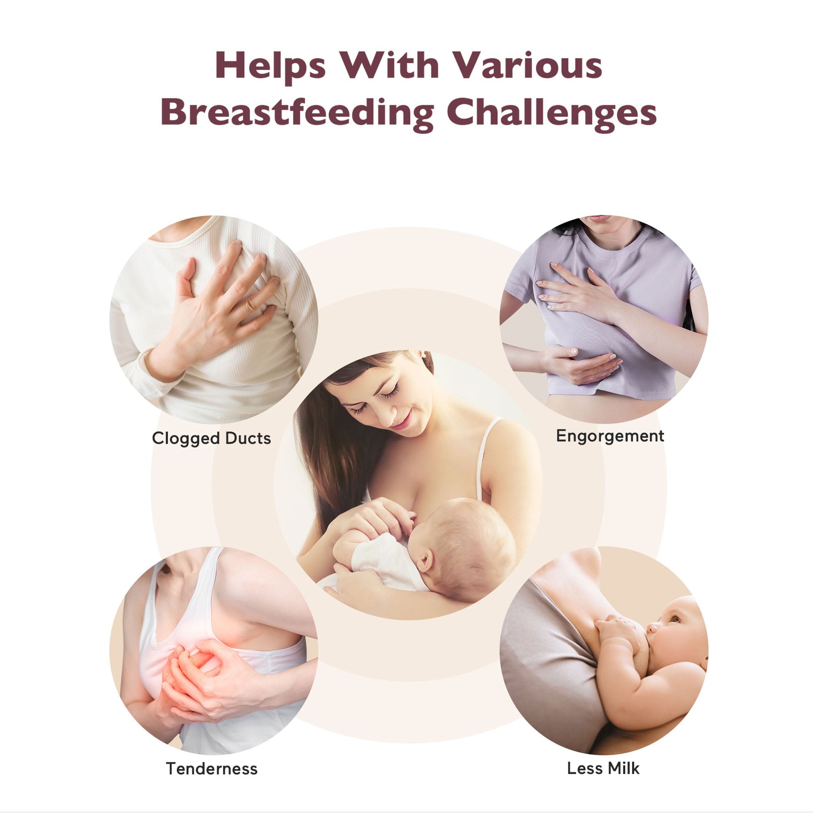 Momcozy 3-in-1 Kneading Lactation Massager
