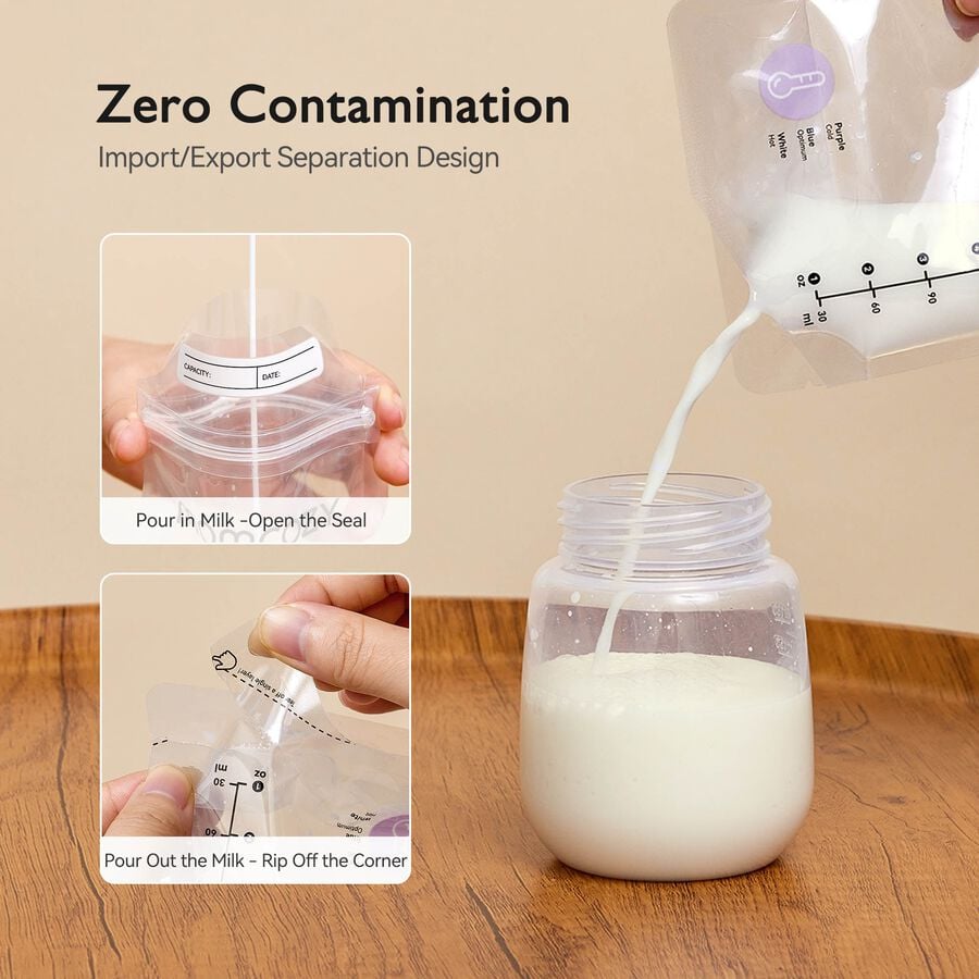 Momcozy Breast Milk Storage Bags, 120 ct.