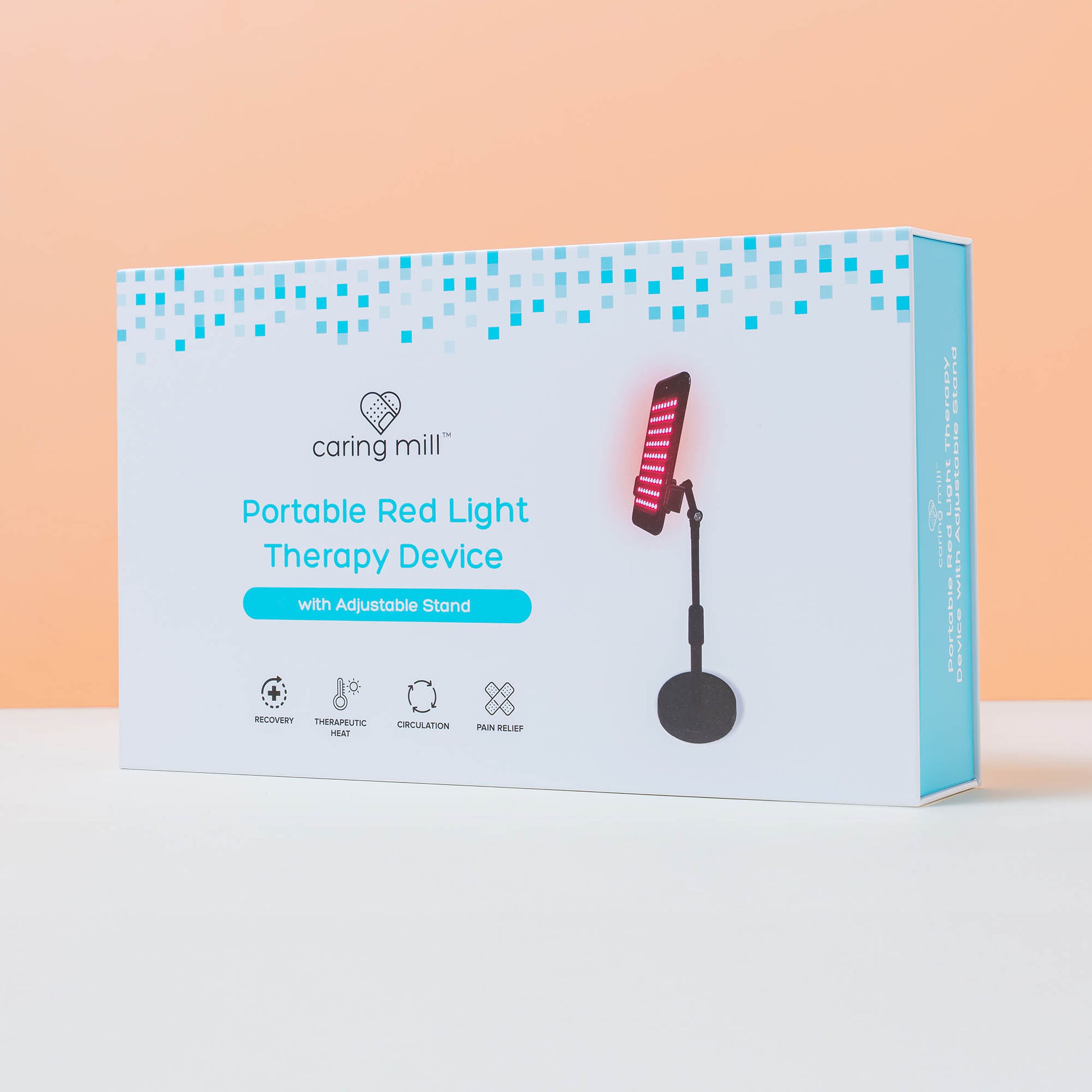 Caring Mill™ Portable Red Light Therapy Device With Adjustable Stand