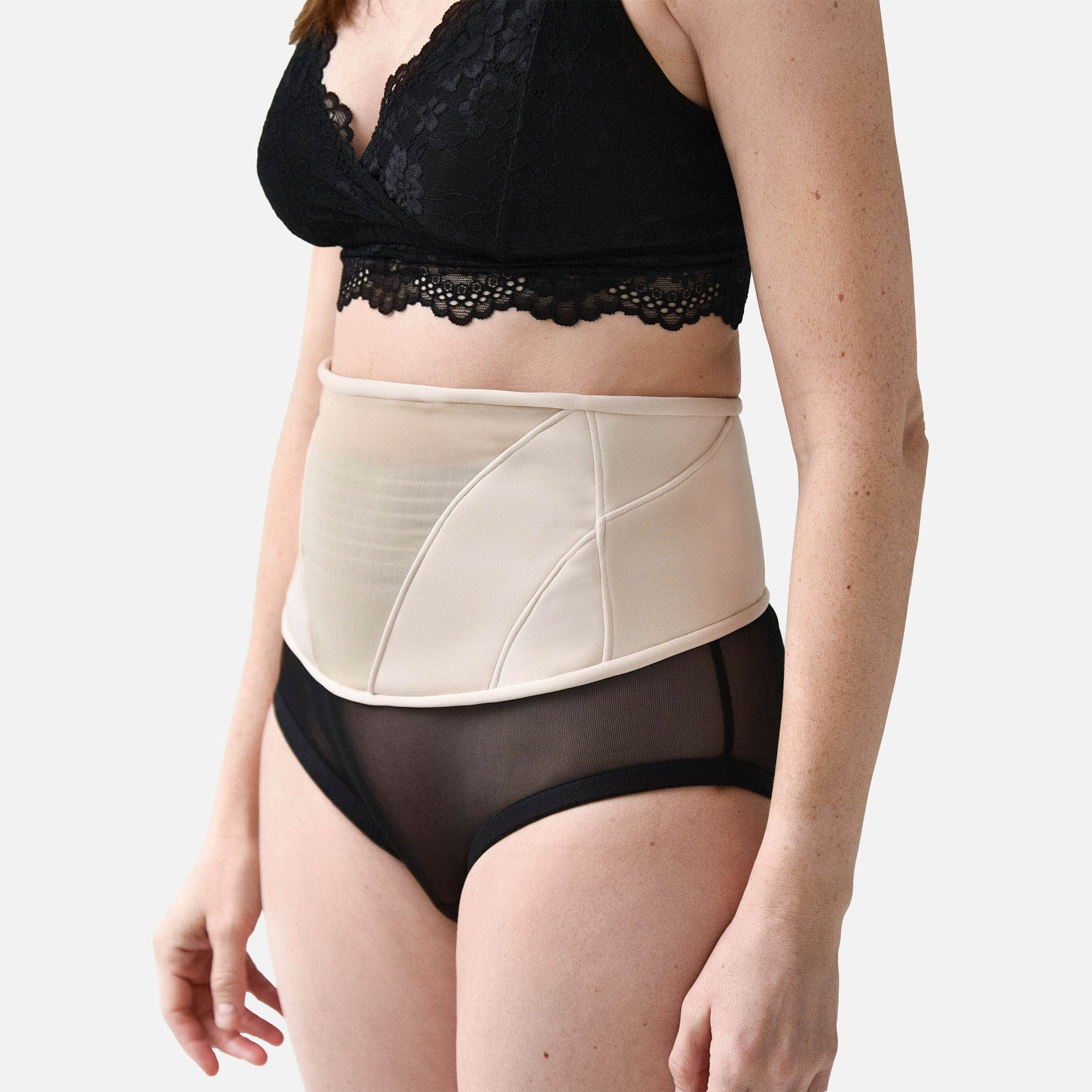 Mommy Matters Postpartum Belly Wrap in Beige, Size Large
