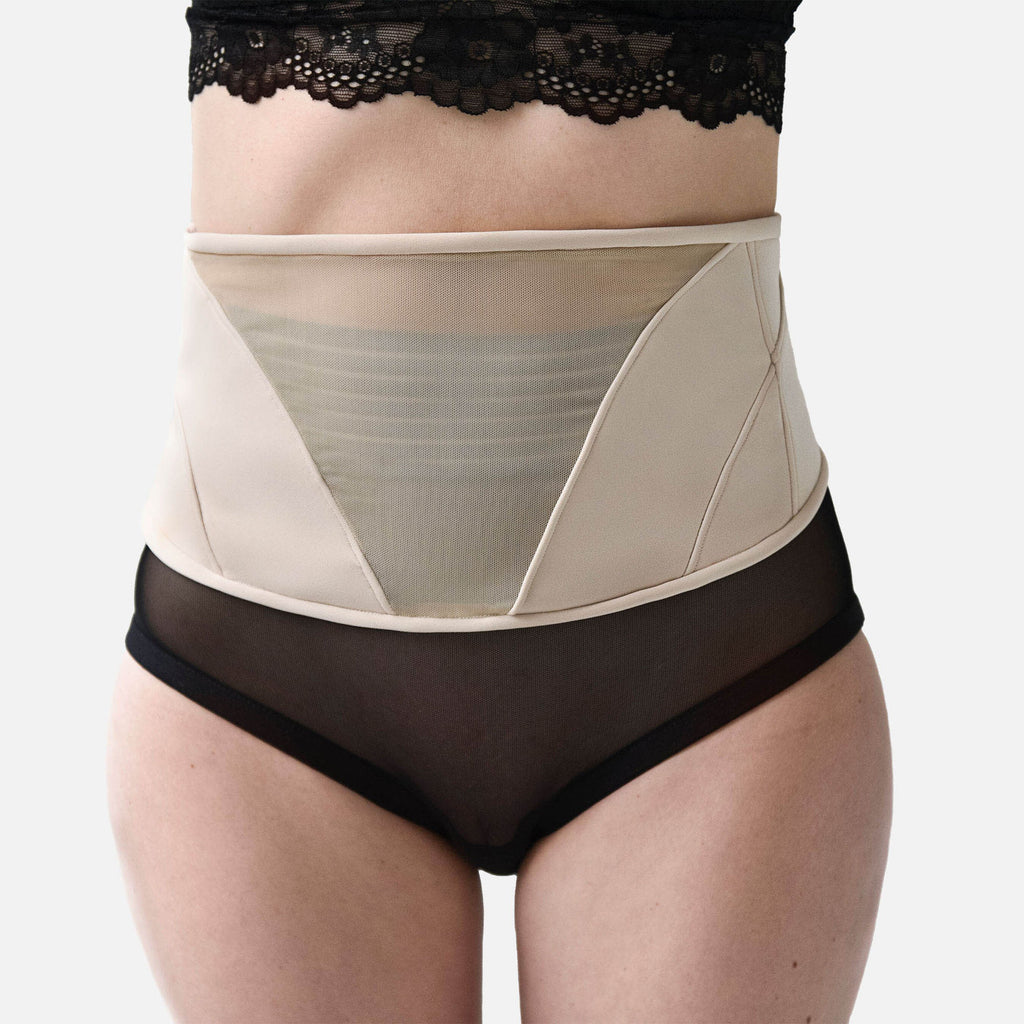 Mommy Matters Postpartum Belly Wrap in Beige, Size Large