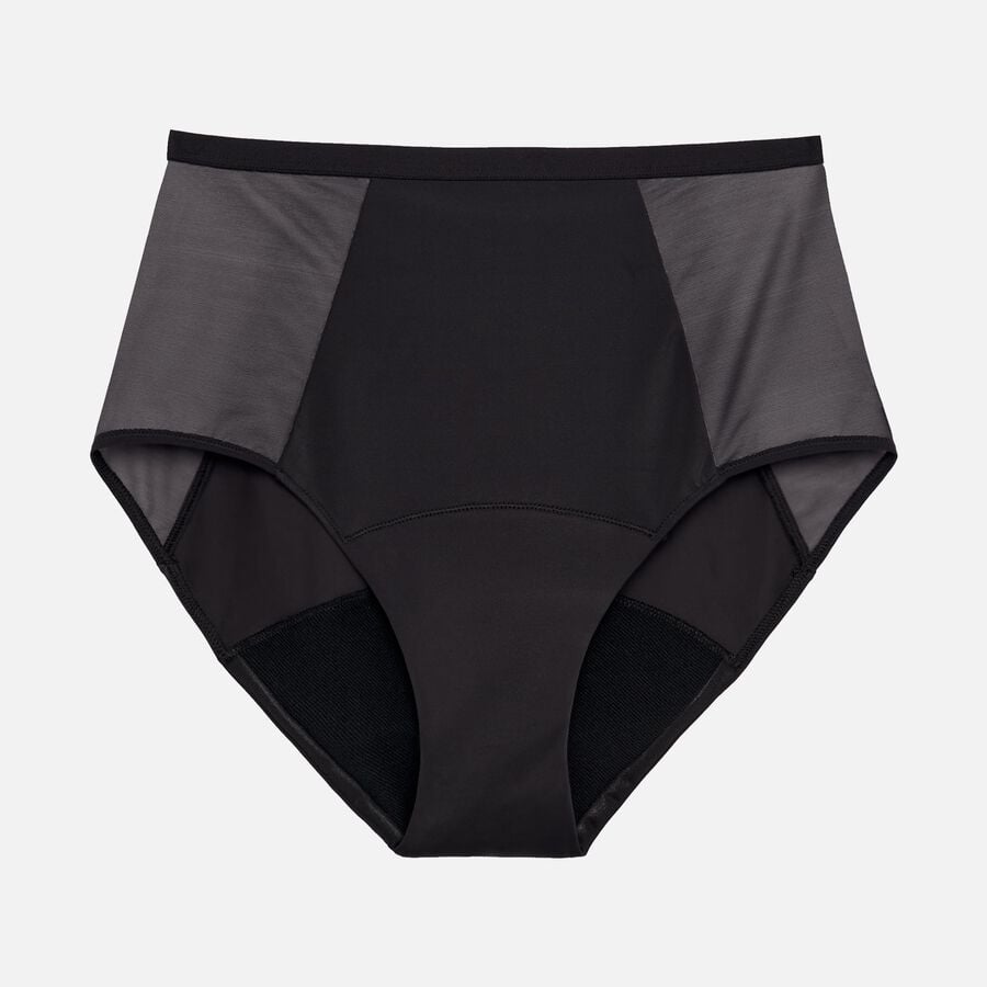 Thinx Comfort Stretch Hi-Waist Period Underwear, Black, XL