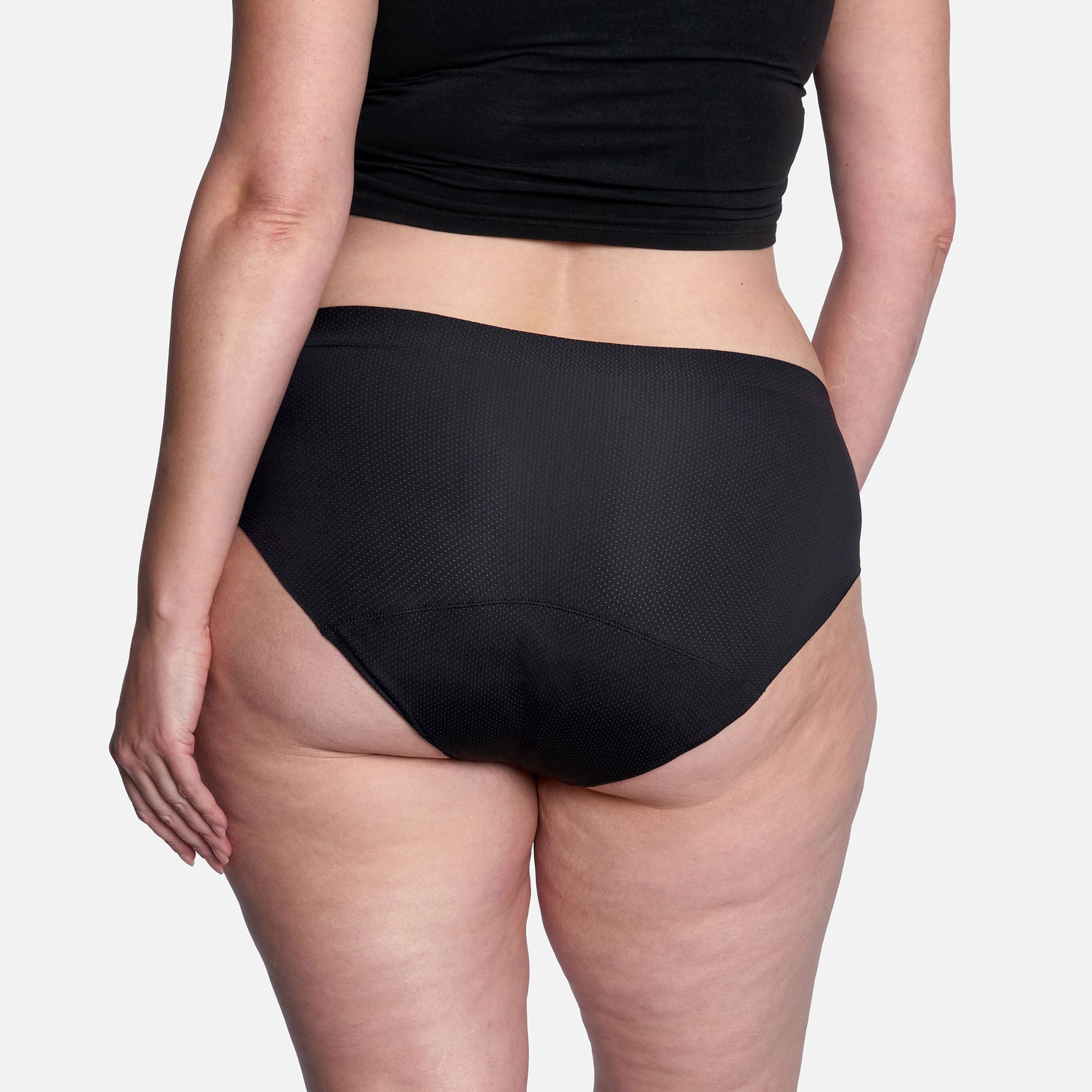 Thinx Breathable Hiphugger Period Underwear, Black, S
