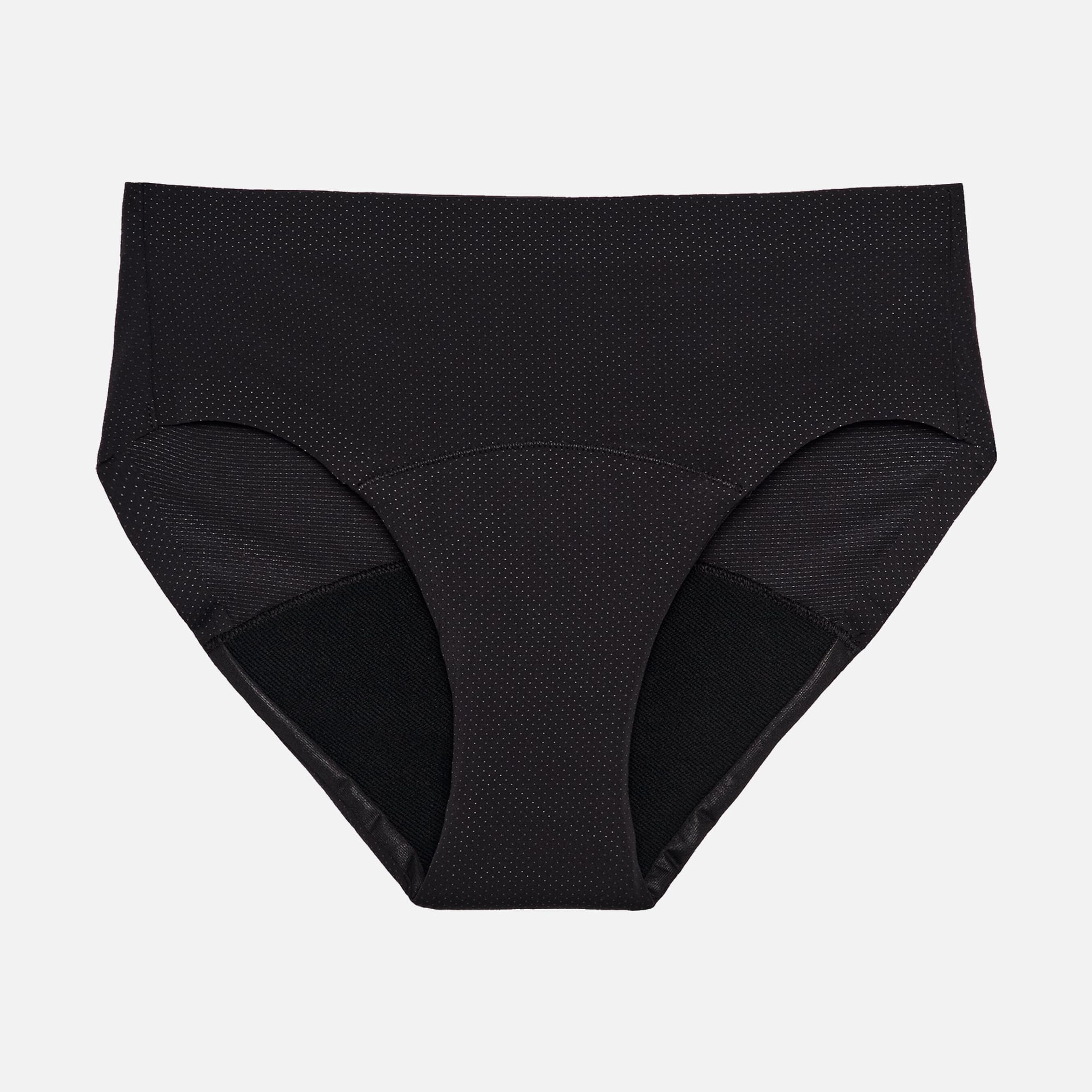 Thinx Breathable Hiphugger Period Underwear, Black, S
