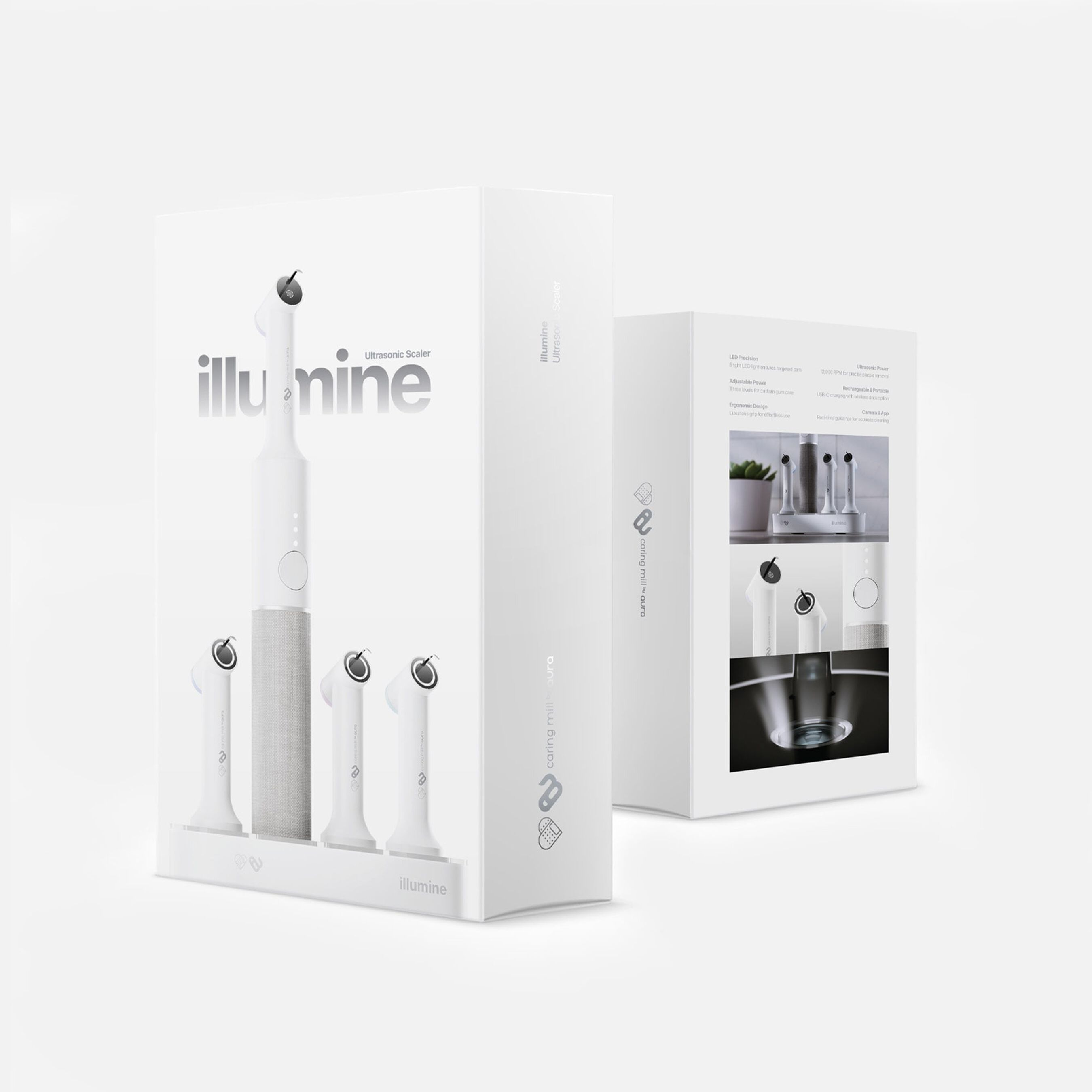 Illumine Ultrasonic Gum-Health Scaler - Caring Mill™ by Aura