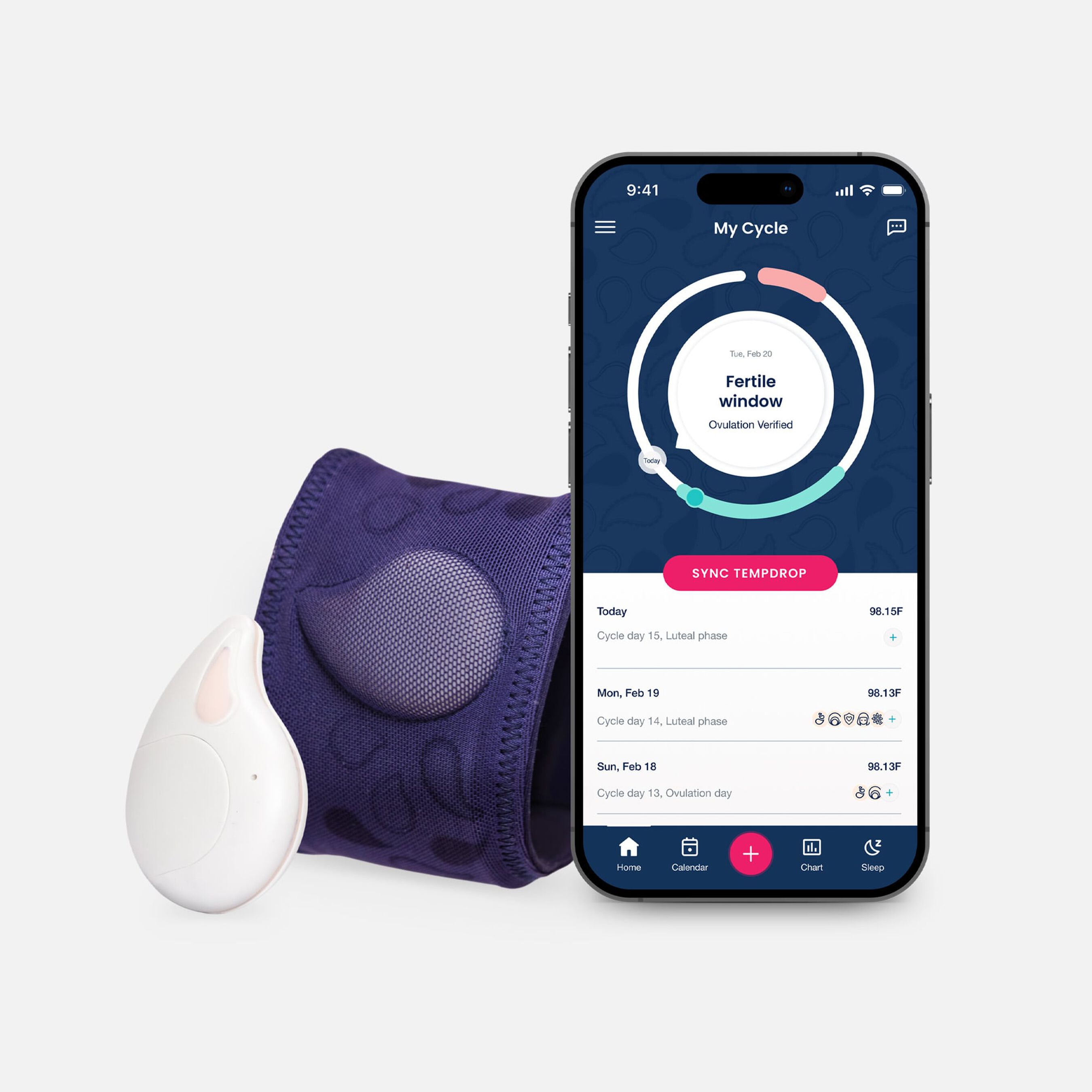 Tempdrop 2 Advanced Fertility Monitor, S/M