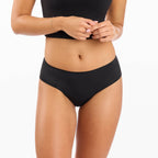 Proof Everyday Light Brief Period Underwear, 5 Pack, Black + Beige, Medium