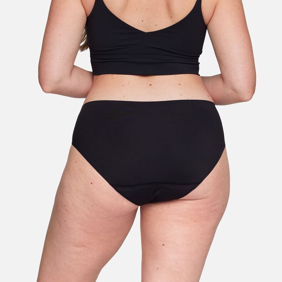 Proof Super Heavy Brief Period Underwear 3-Pack - Maximum Protection & Comfort in Black (Medium)