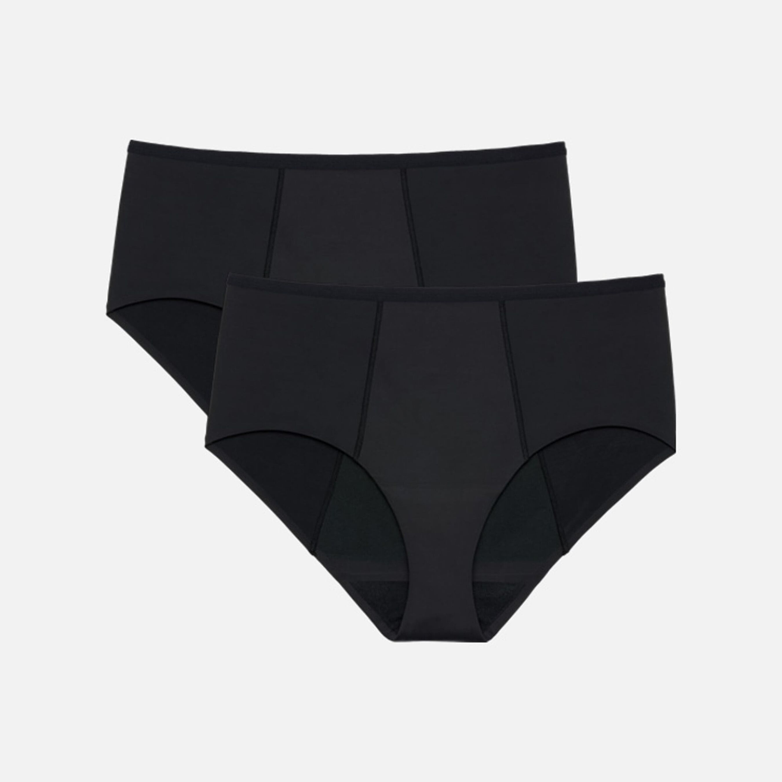 Proof Overnight High-Rise Brief Period Underwear, 2 Pack, Black, Medium