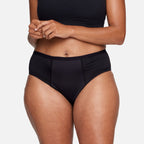 Proof Overnight High-Rise Brief Period Underwear, 2 Pack, Black, Medium