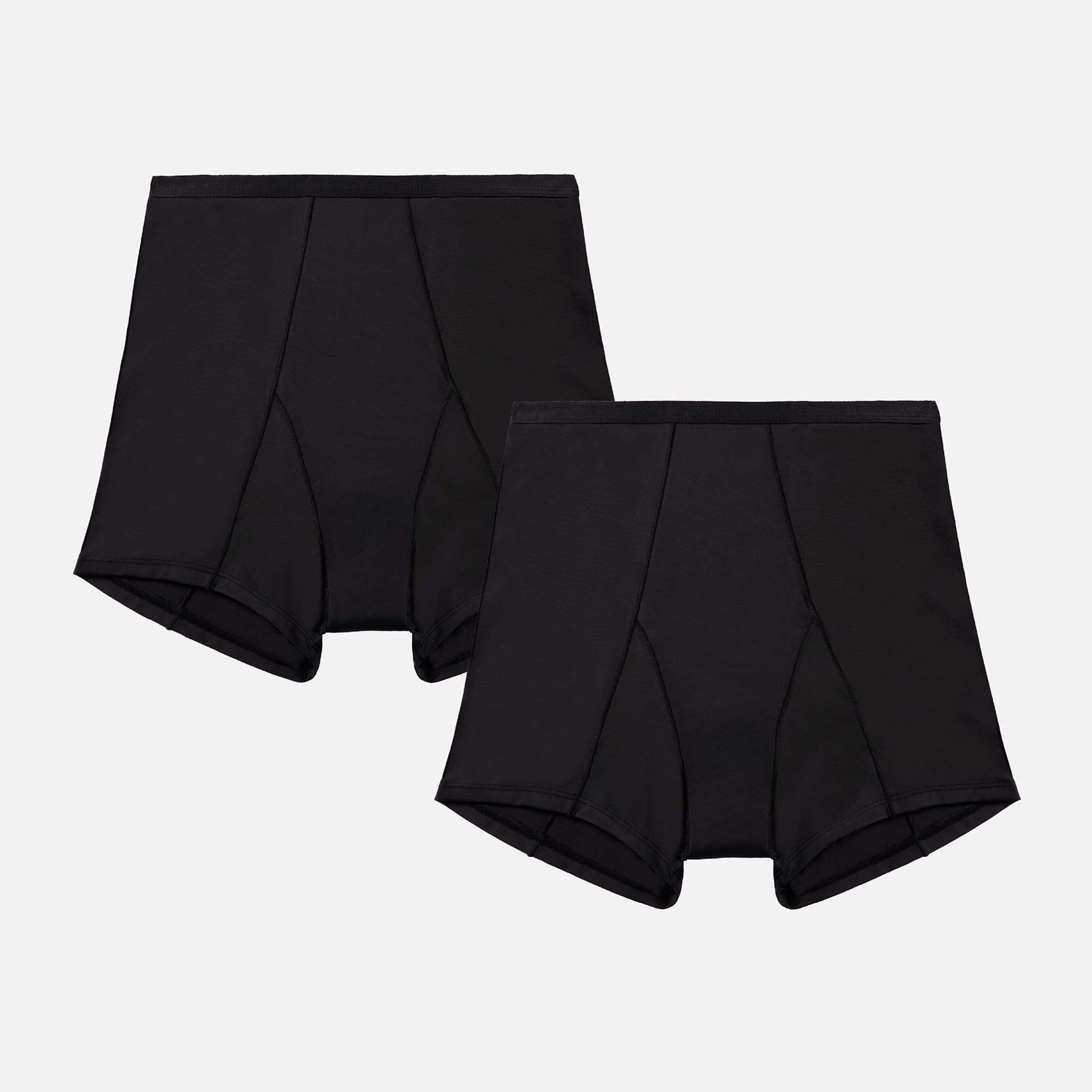 Proof Overnight Boyshort Period Underwear, 2 Pack, Black, Large