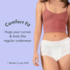 Rael Organic Cotton Cover Period Underwear (S-M), 5 ct.