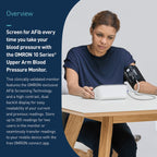 Omron 10-Series Upper Arm Blood Pressure Monitor, Connected, with AC Adapter