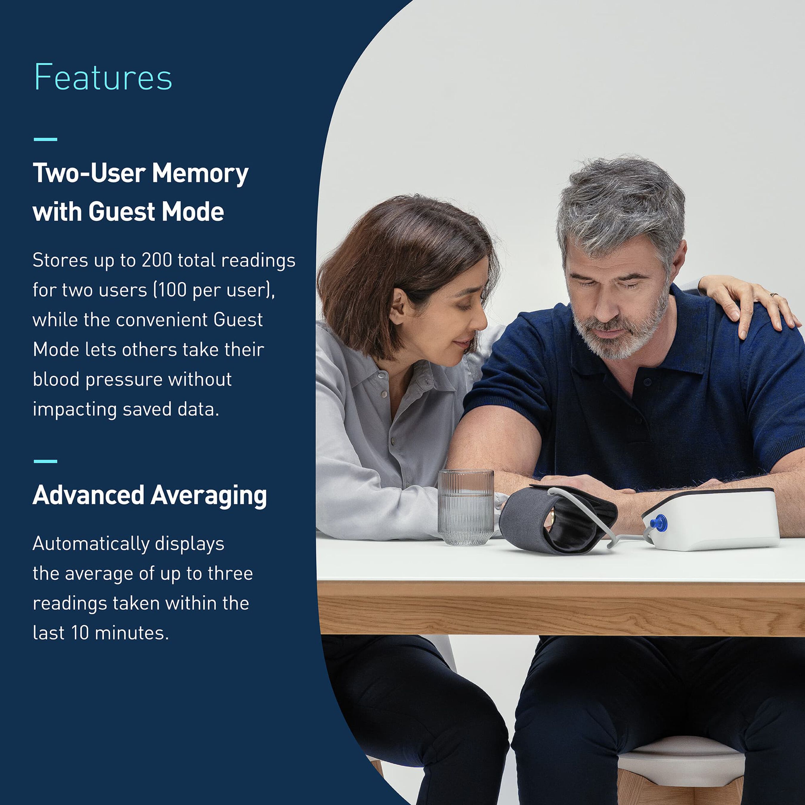 Omron 10-Series Upper Arm Blood Pressure Monitor, Connected, with AC Adapter