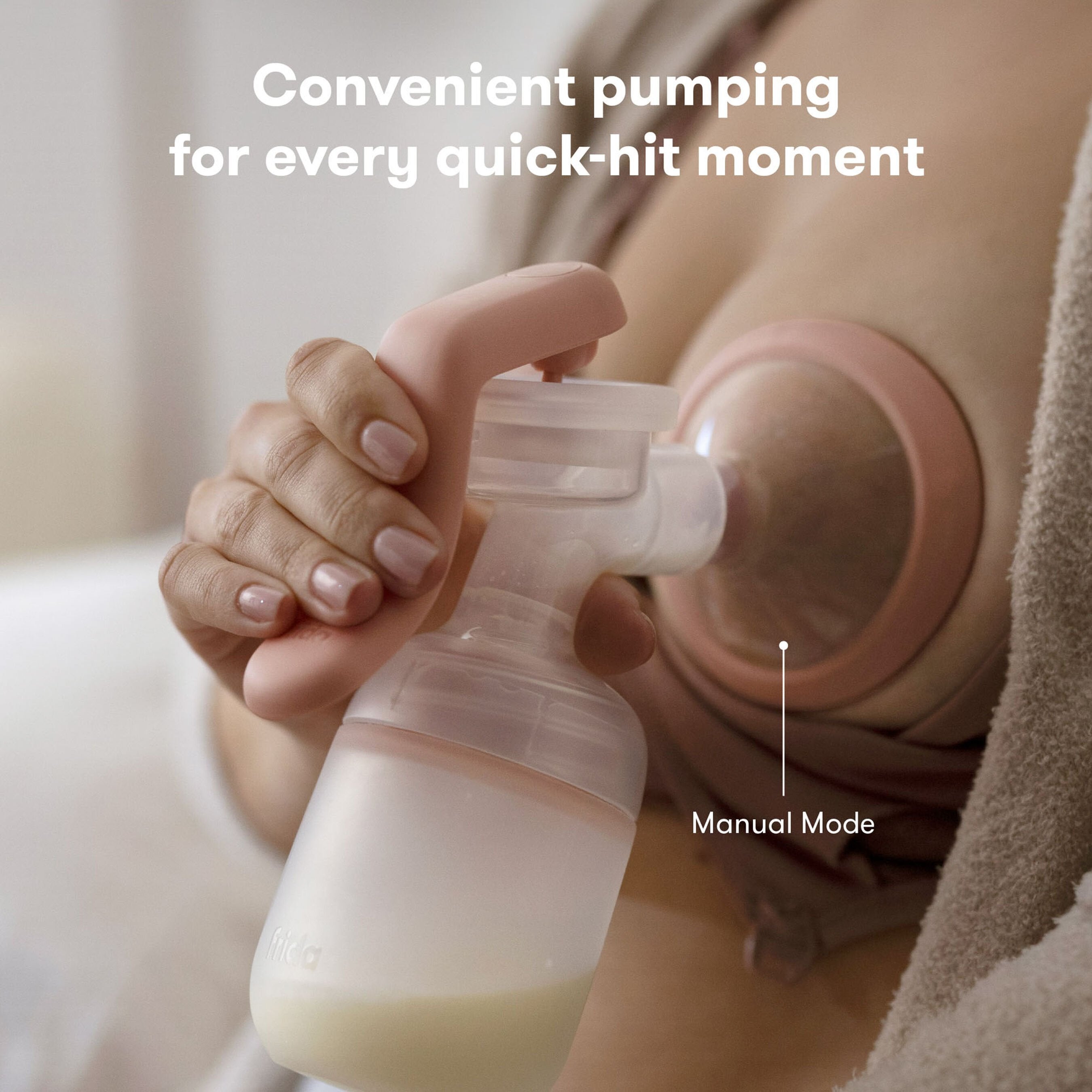 Frida Mom 2-in-1 Manual + Silicone Suction Breast Pump