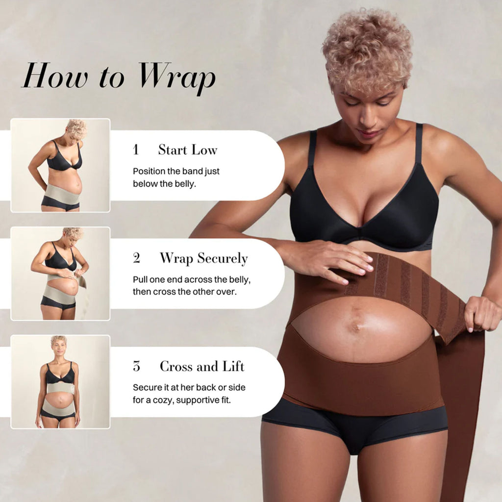 What Waist Maternity Wrap Band, Black