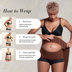 What Waist Maternity Wrap Band, Black