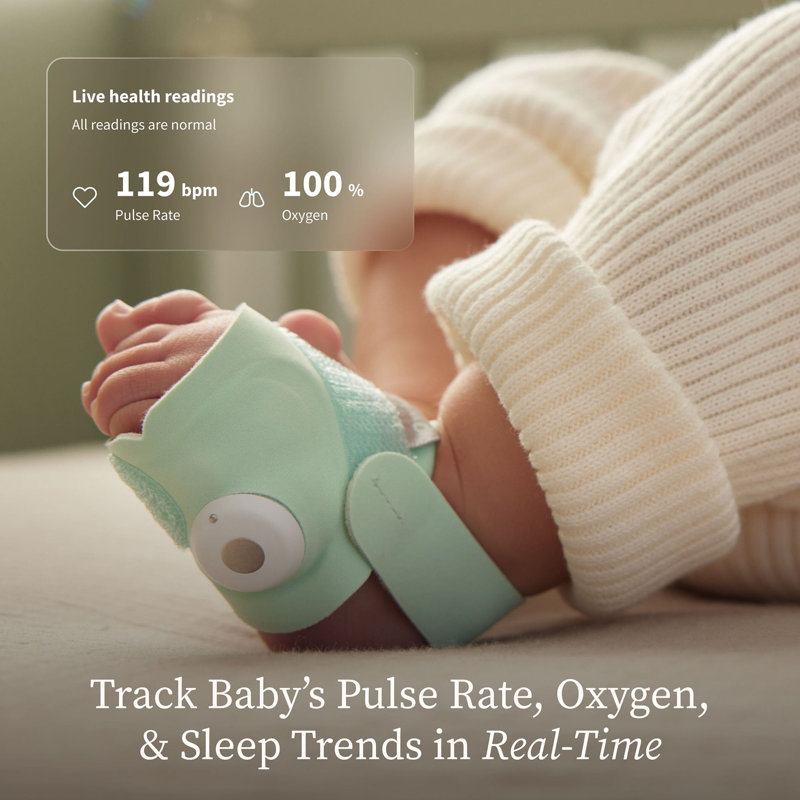 Owlet Dream Duo™ Smart Baby Monitoring System, 3rd Generation, Mint