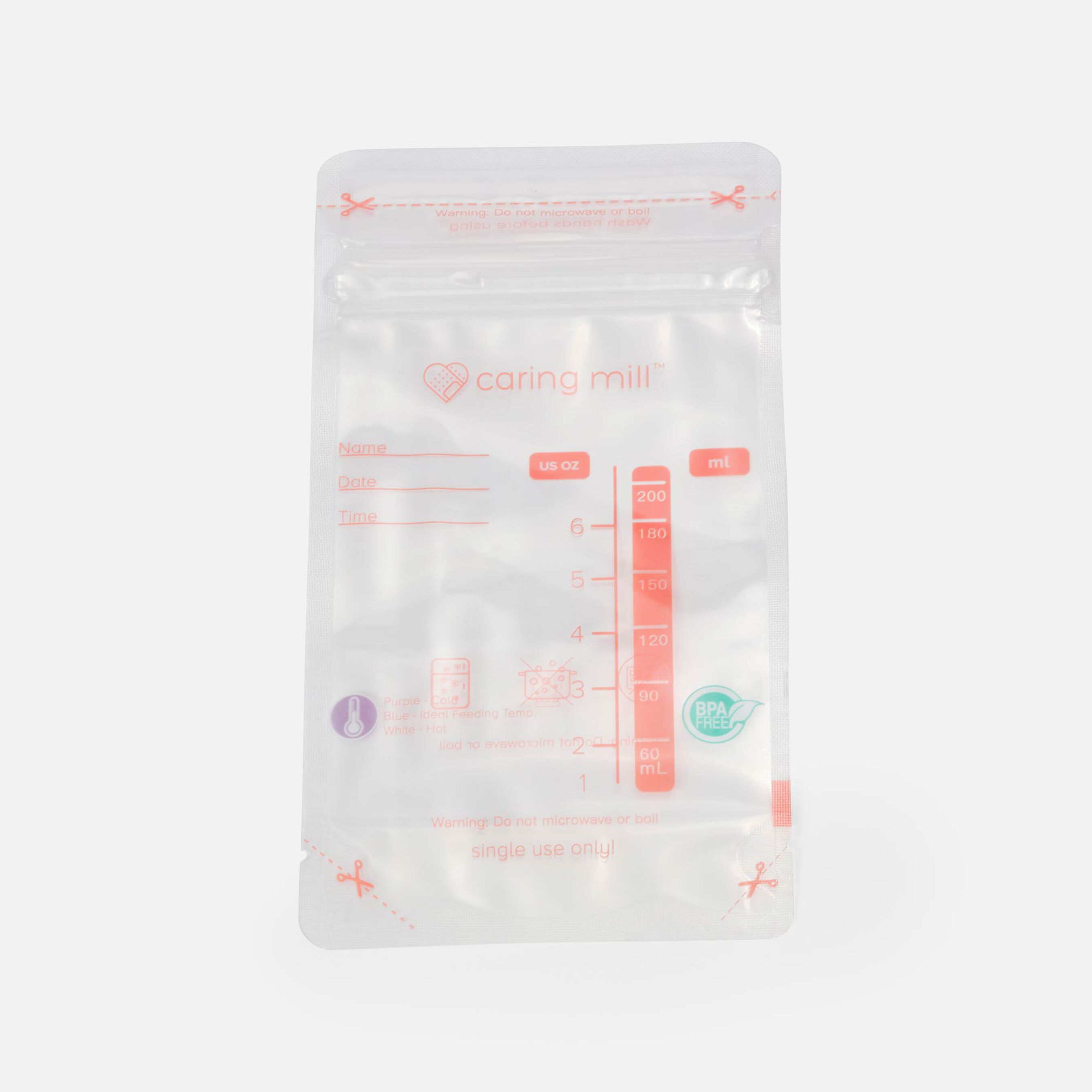 Caring Mill™ Breast Milk Universal Storage Bags 100 ct.