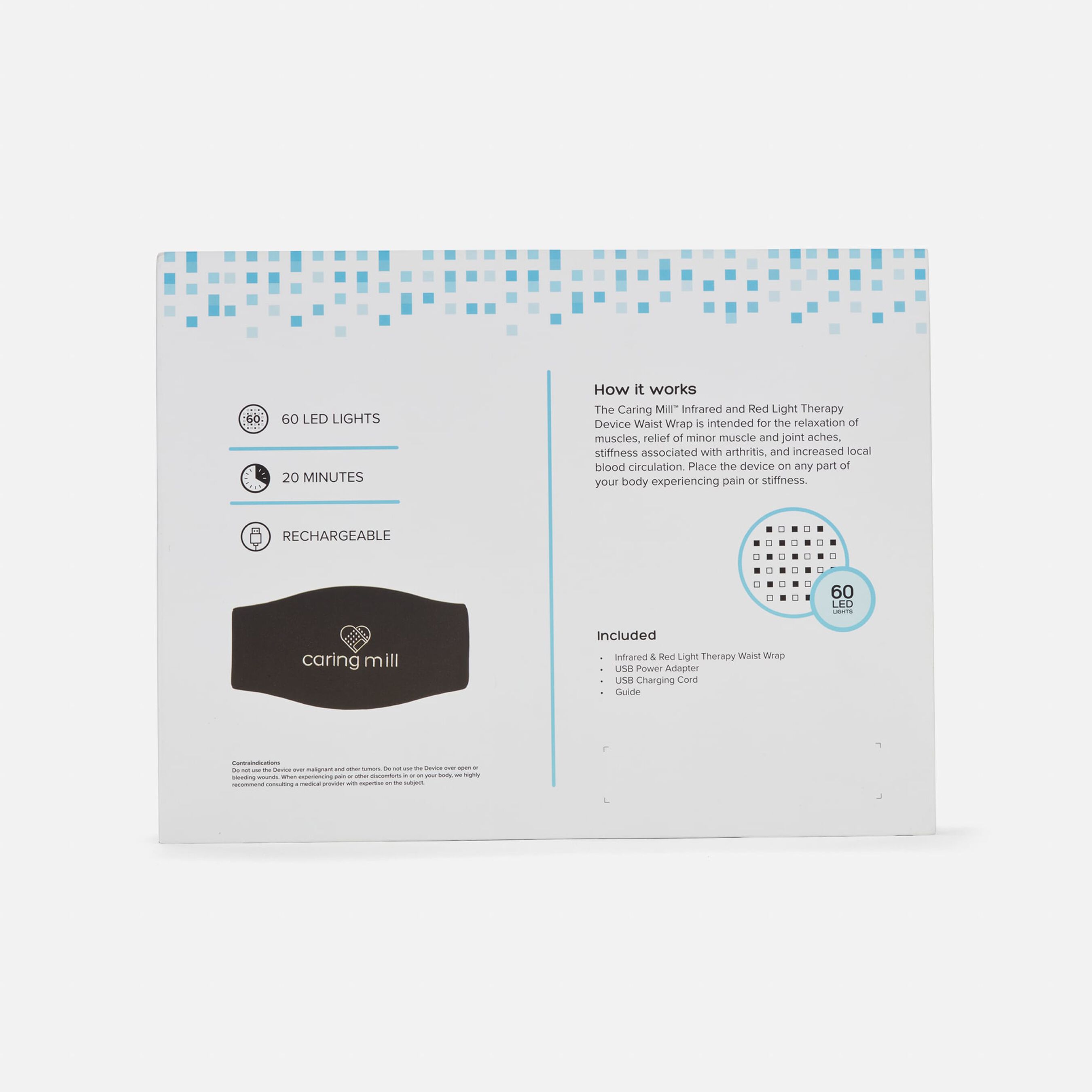 Infrared & Red-light Therapy Waist & Hip Wrap – Caring Mill™