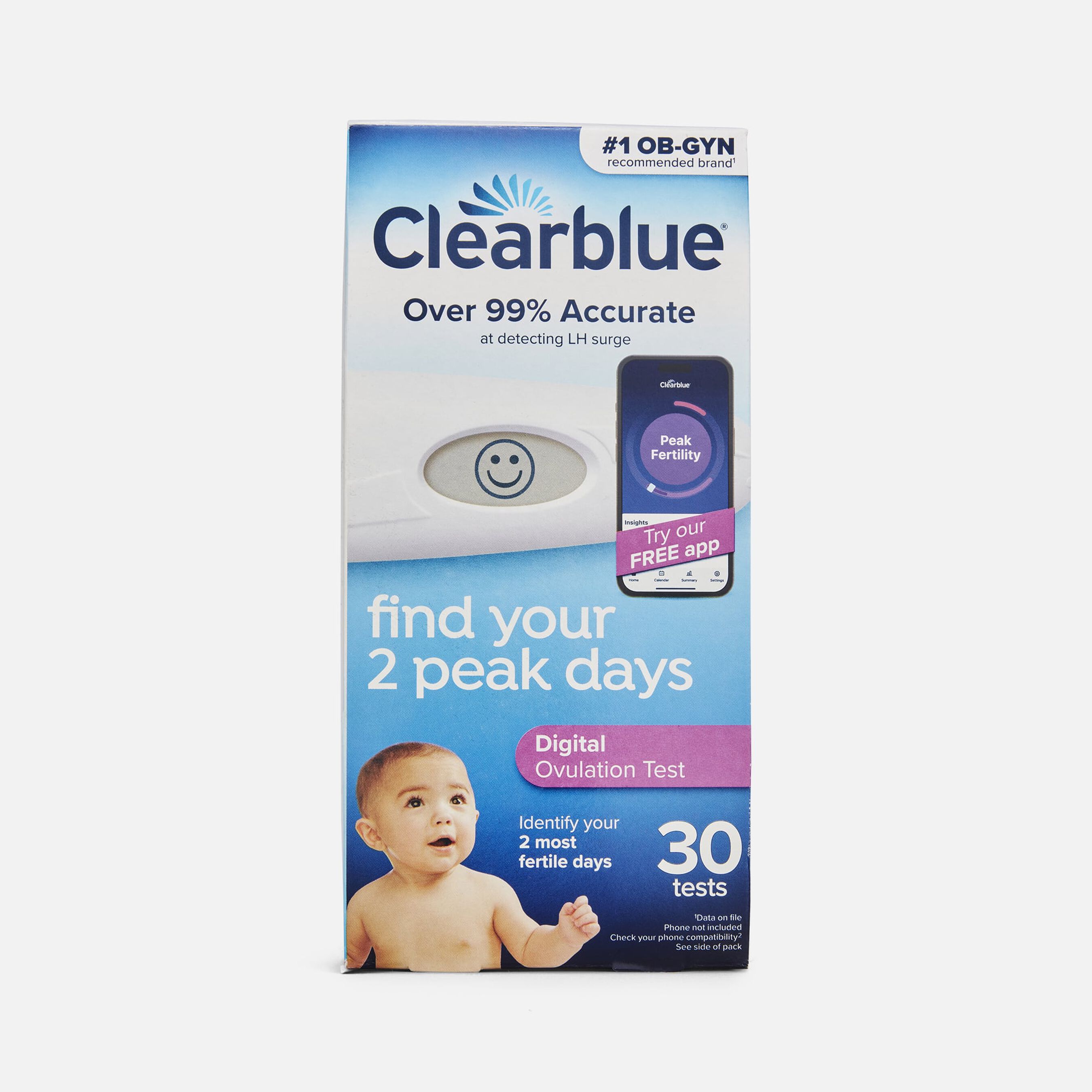 Clearblue Digital Ovulation Tests, 30 ct.