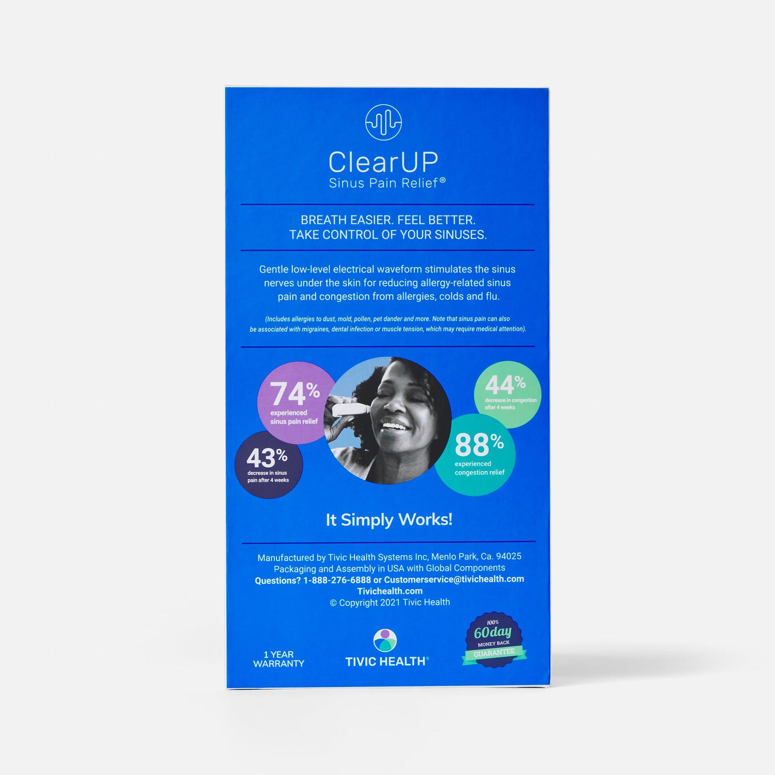 ClearUP Sinus Pain Relief Advanced Microcurrent Treatment