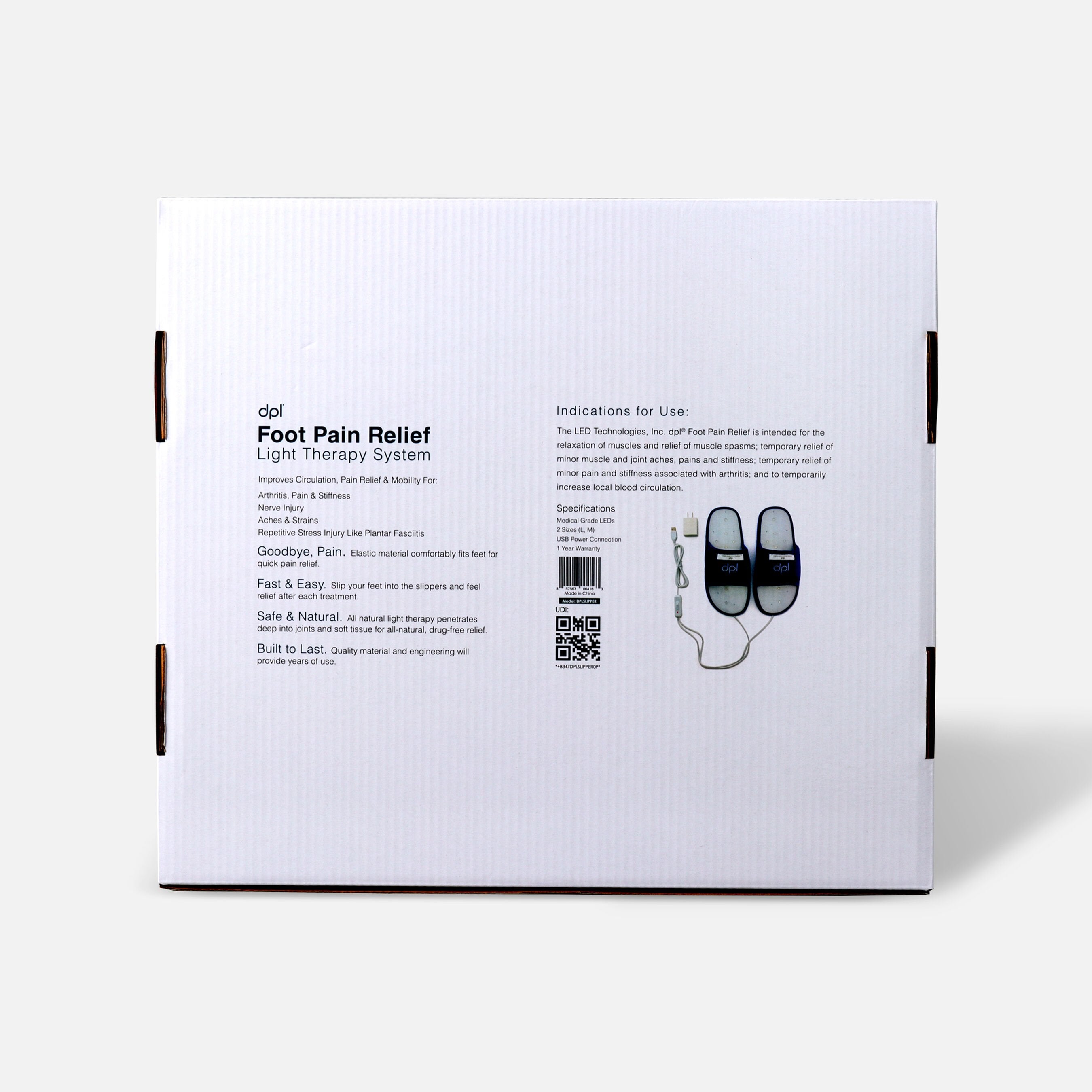 dpl Foot Pain Relief Slipper Size Regular