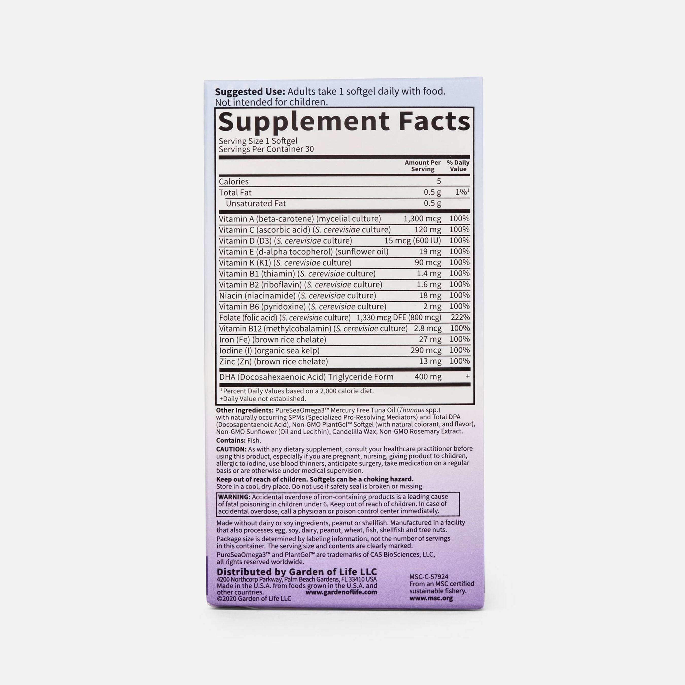 Dr. Formulated Prenatal Multi + DHA Softgels, 30 ct.