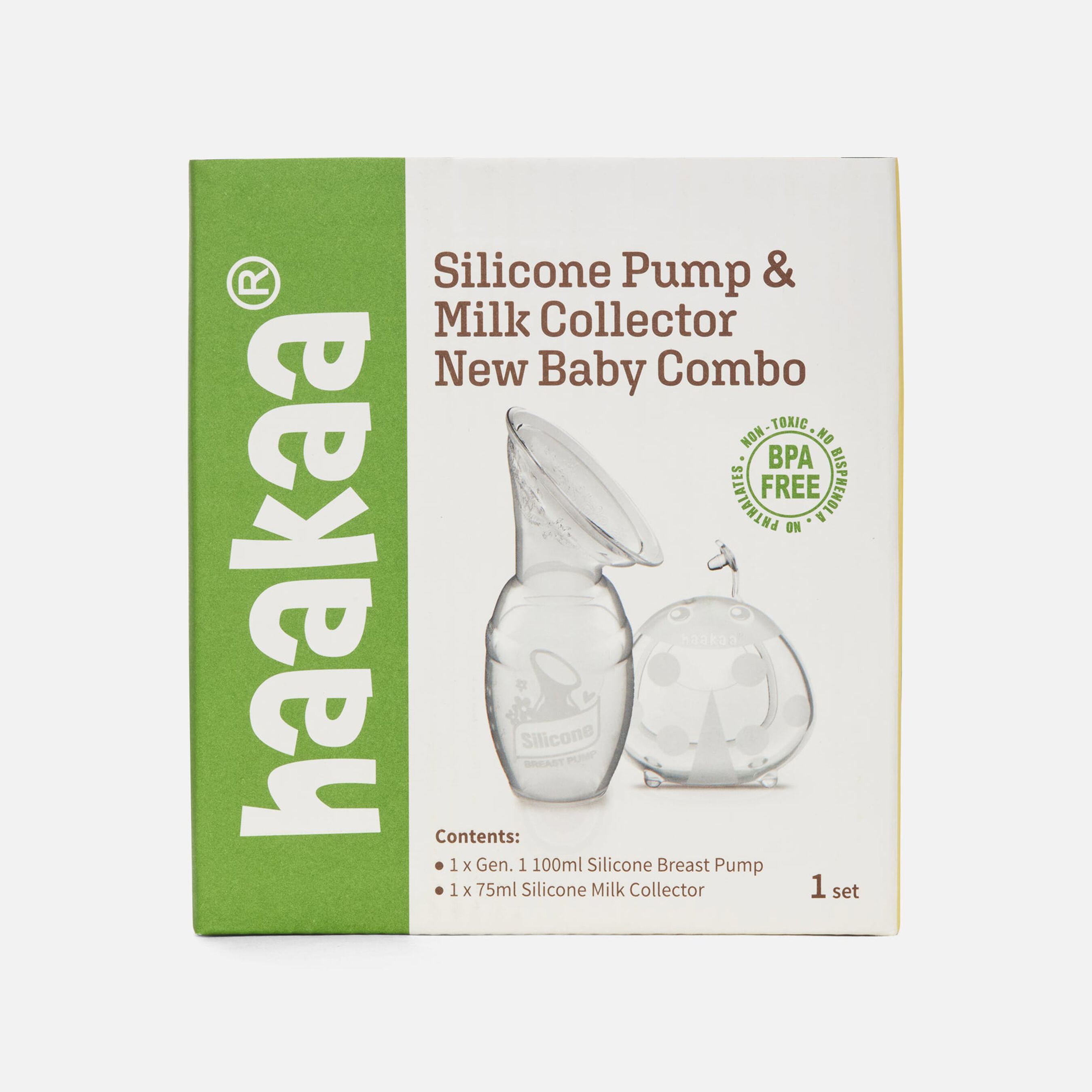 Haakaa Silicone Pump & Milk Collector New Baby Combo