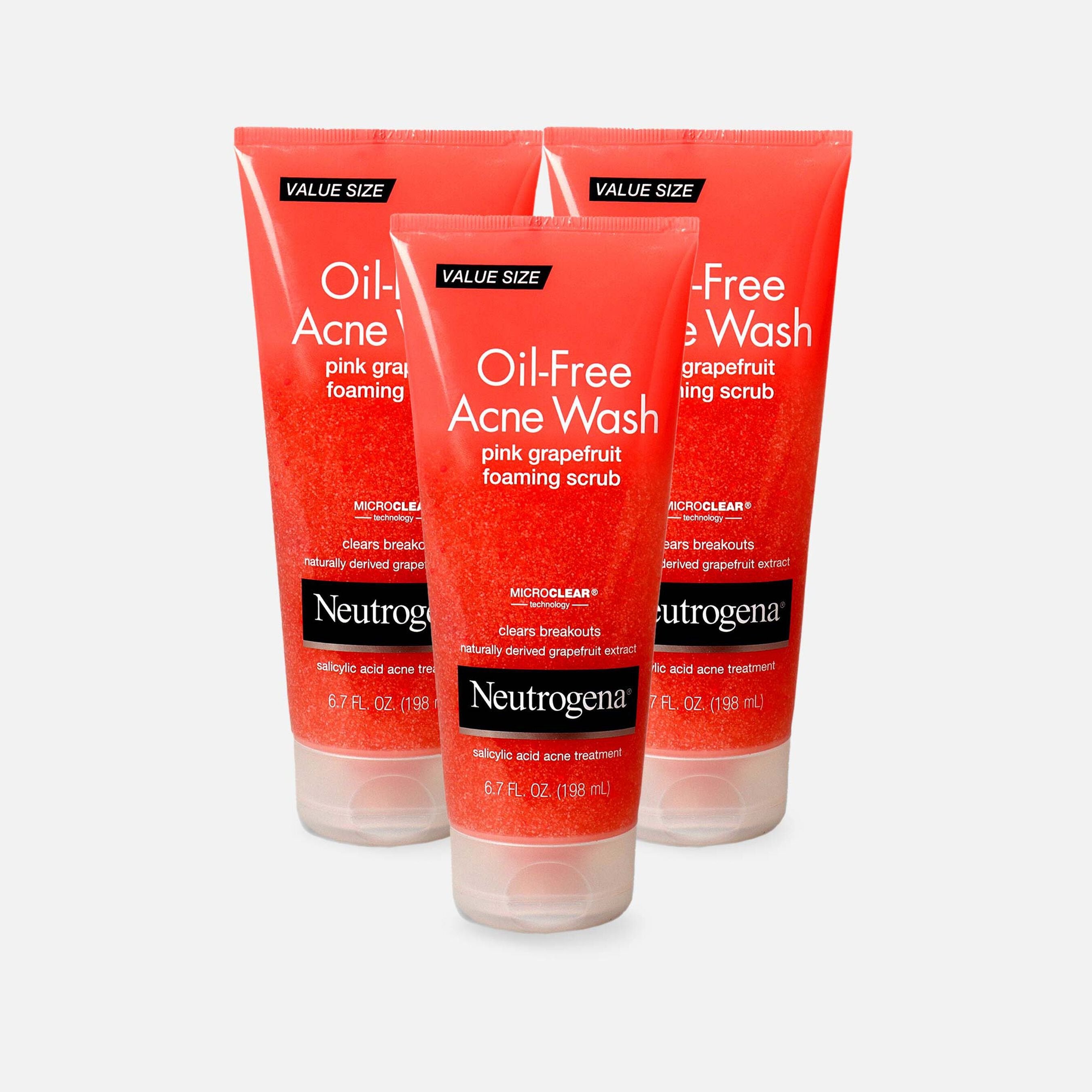 Neutrogena Pink Grapefruit Foaming Face Scrub, 6.7 oz. (3-Pack)