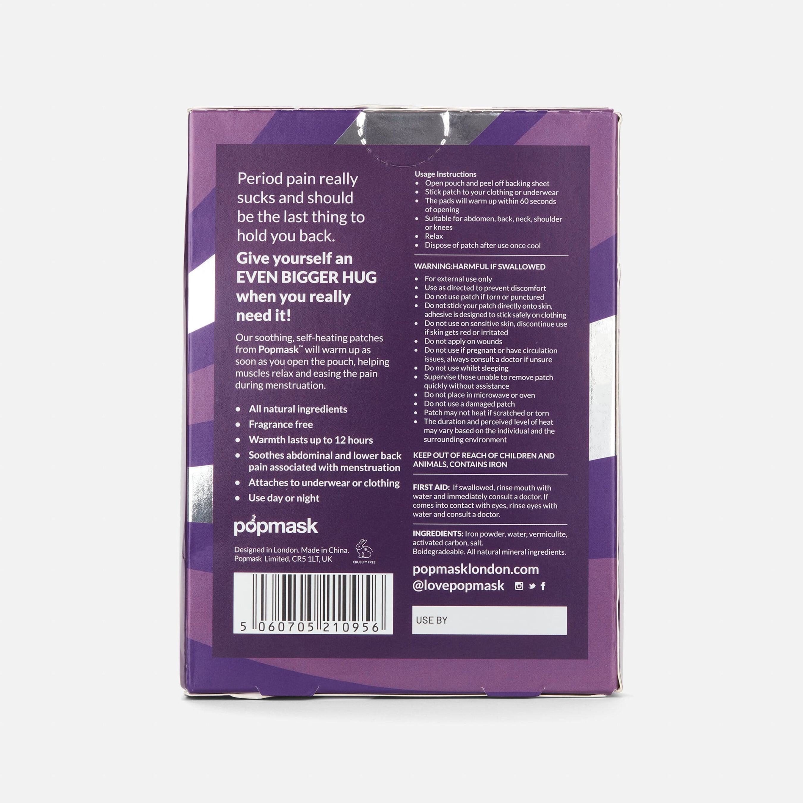 POPMASK Even Bigger Hug Self-Heating Patches, 3 ct.
