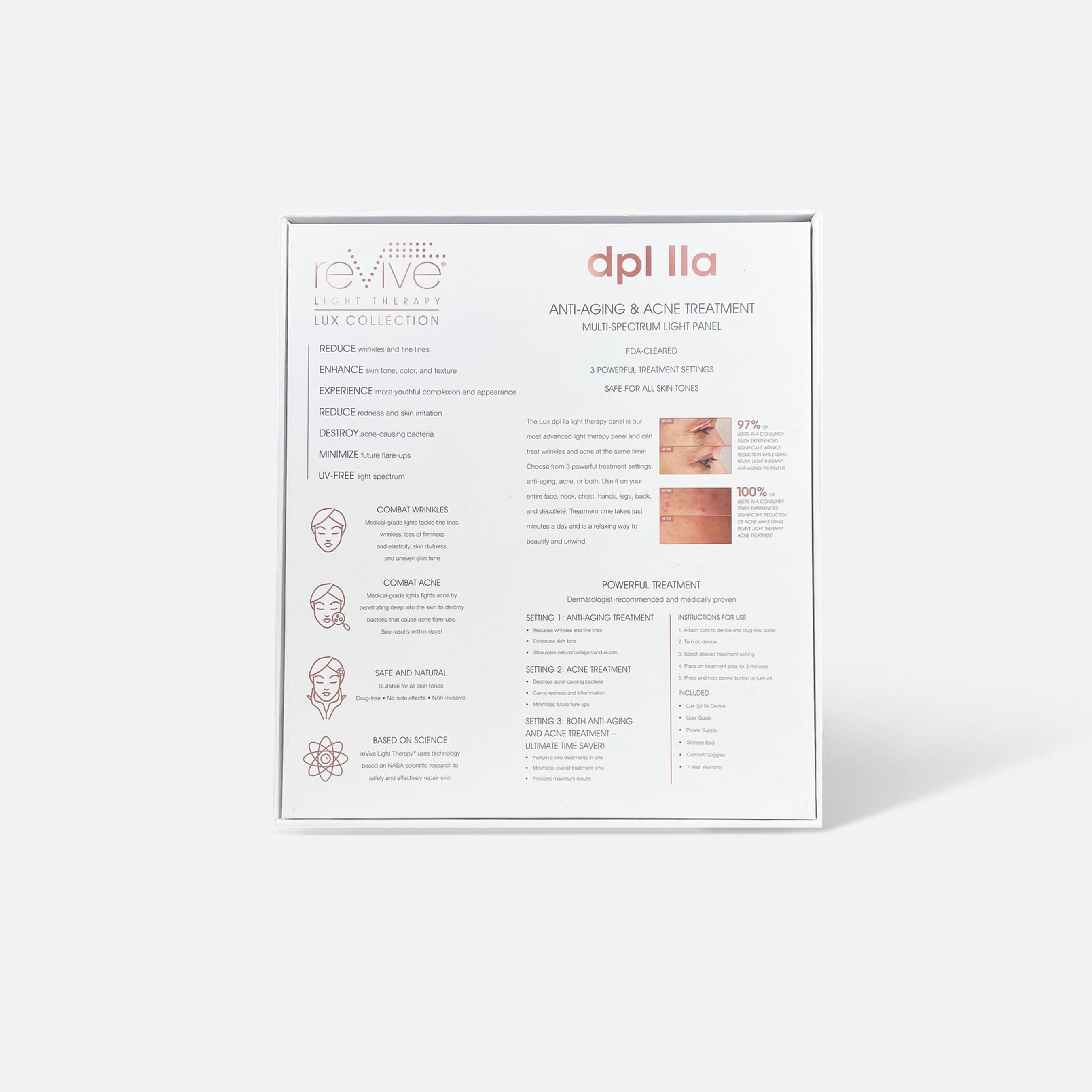 reVive Light Therapy Lux Collection dpl® IIa Skin Treatment Panel