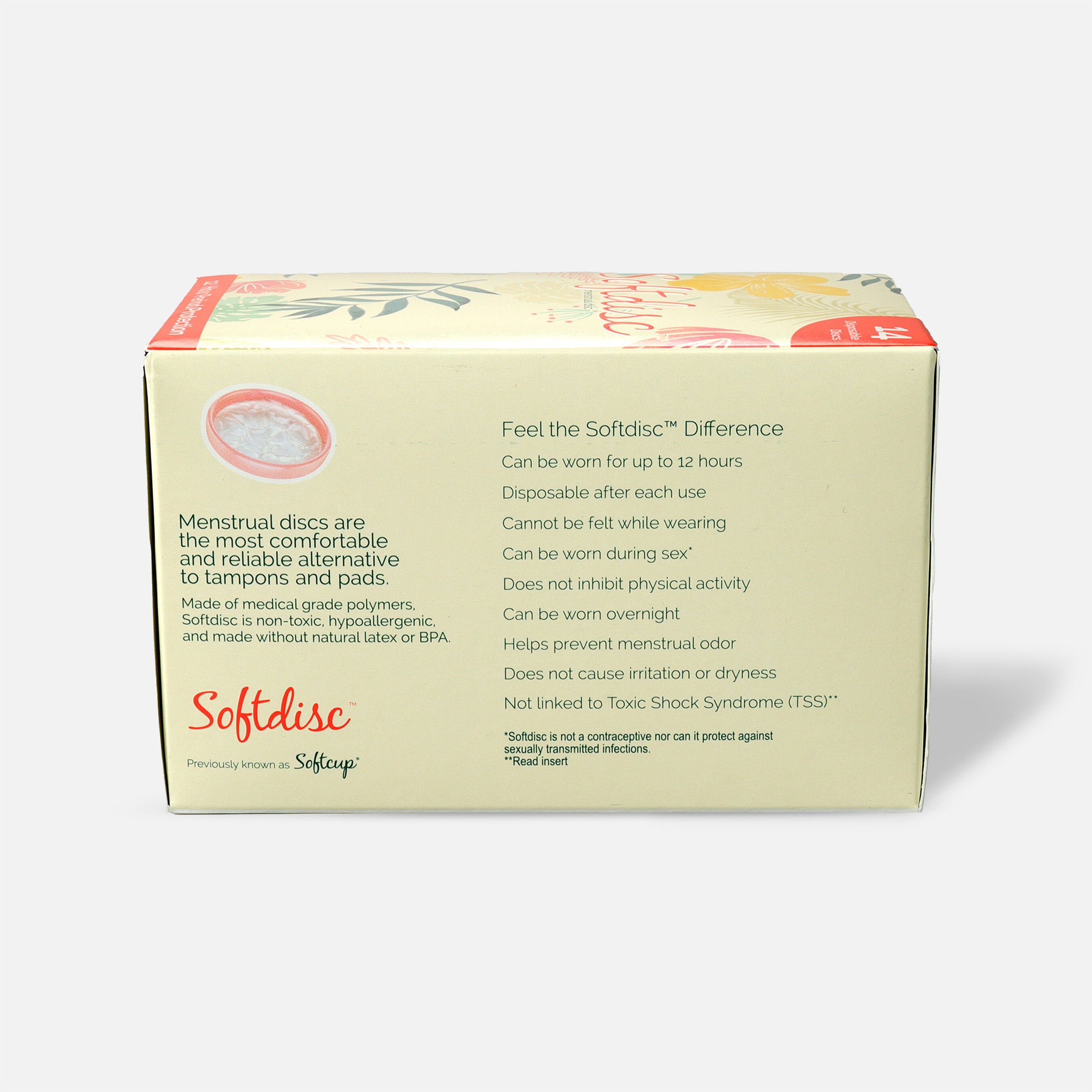 Softdisc Menstrual Discs, 14 ct.