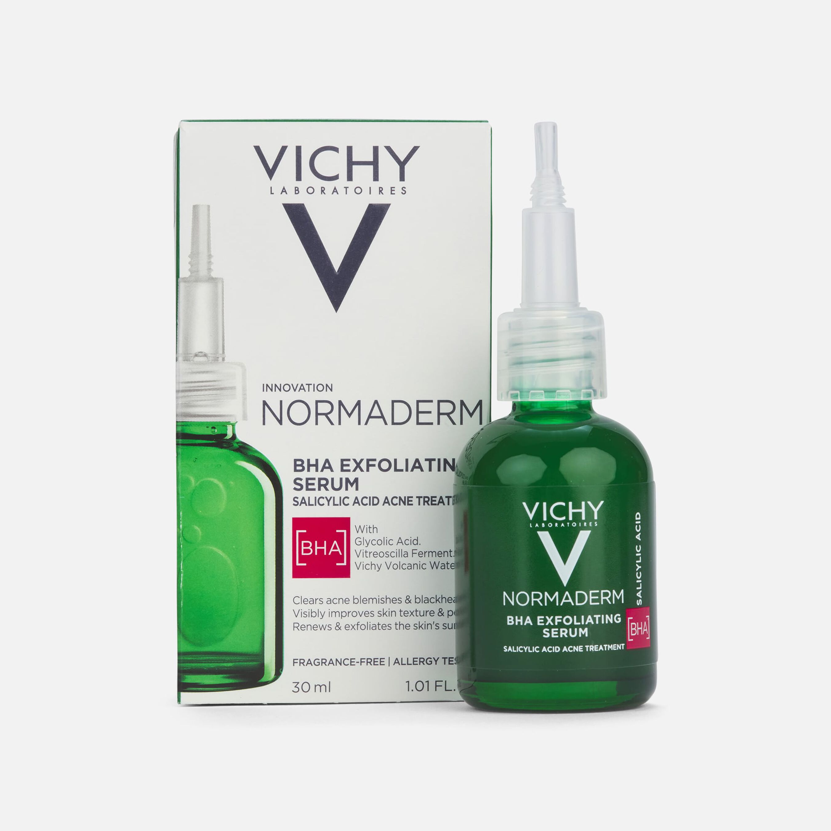 Vichy Normaderm BHA Exfoliating Acne Serum with Salicylic Acid, 1.01 fl oz.